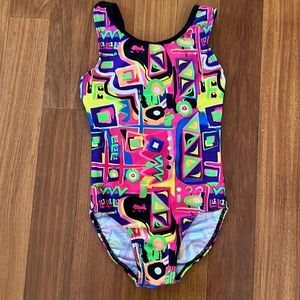 Destira Gymnastics Leotard, cute open/razor back style